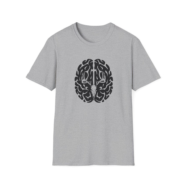 Deer On The Brain Unisex Softstyle T-Shirt
