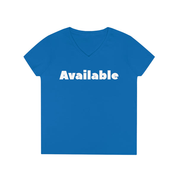 Available Ladies' V-Neck T-Shirt