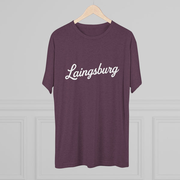 Laingsburg Script Unisex Tri-Blend Crew Tee