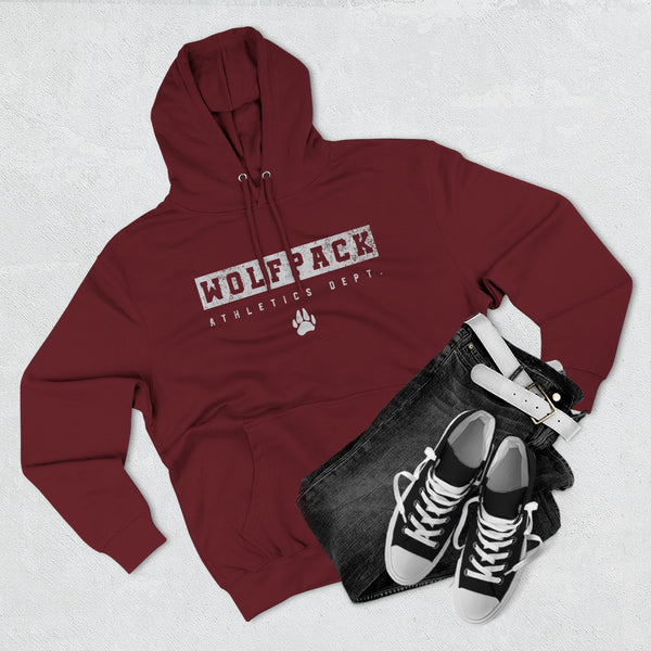Wolfpack Athletic Department Three-Panel Fleece Hoodie