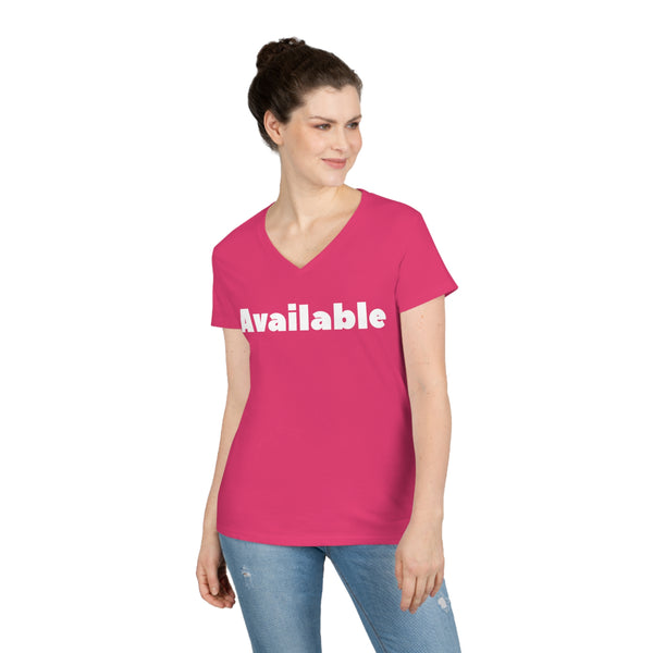 Available Ladies' V-Neck T-Shirt