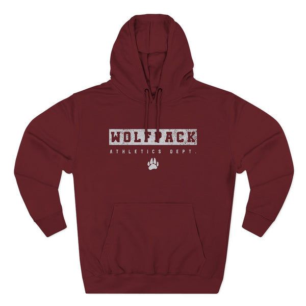 Wolfpack Athletic Department Three-Panel Fleece Hoodie