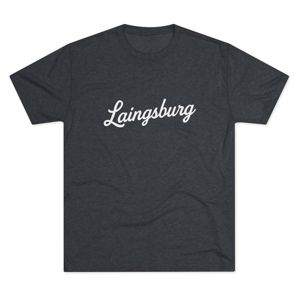 Laingsburg Script Unisex Tri-Blend Crew Tee