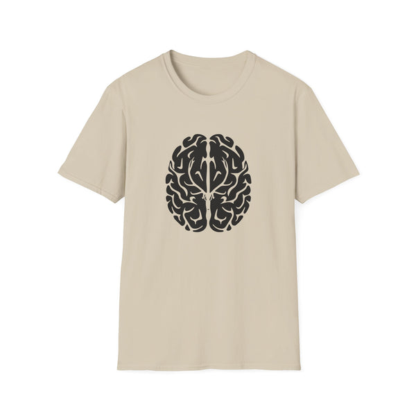 Elk On The Brain Unisex Softstyle T-Shirt