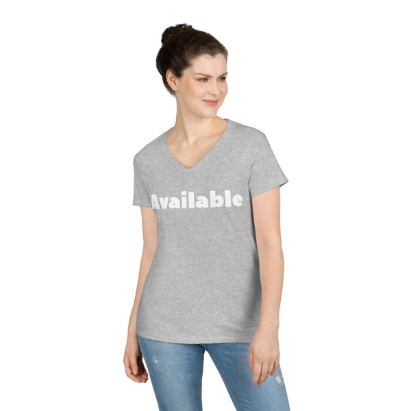 Available Ladies' V-Neck T-Shirt