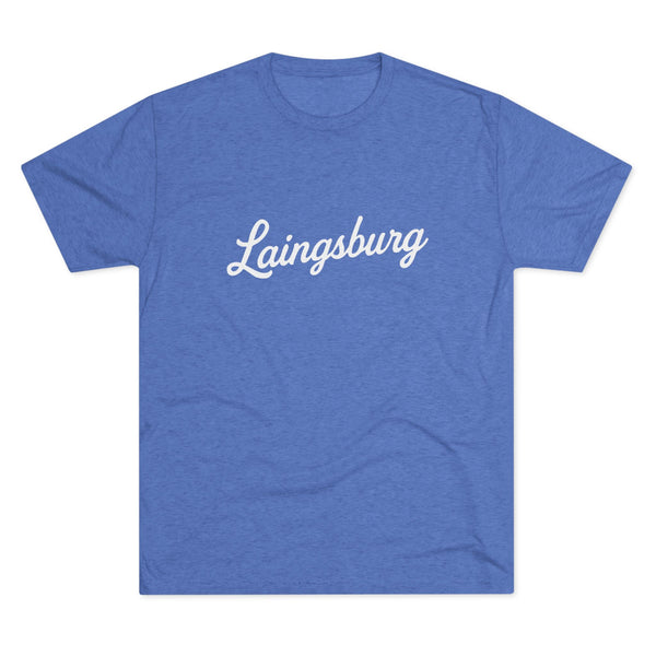 Laingsburg Script Unisex Tri-Blend Crew Tee