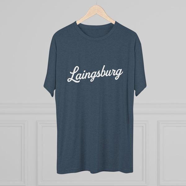 Laingsburg Script Unisex Tri-Blend Crew Tee