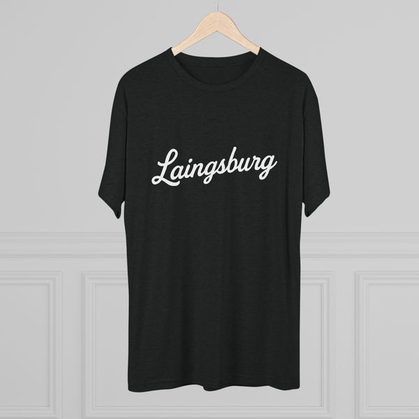 Laingsburg Script Unisex Tri-Blend Crew Tee