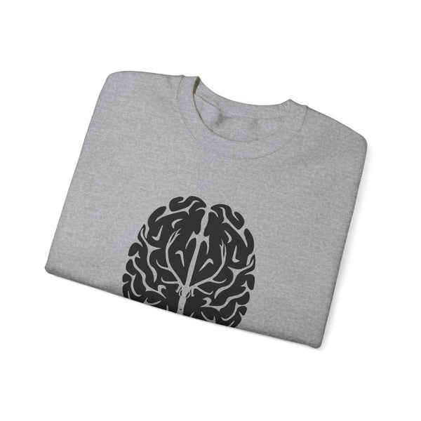 Elk On The Brain Unisex Heavy Blend™ Crewneck Sweatshirt