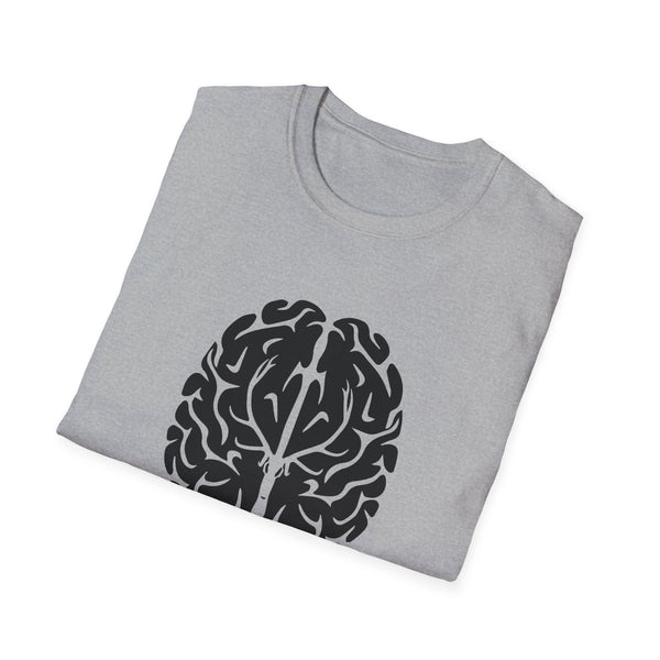 Elk On The Brain Unisex Softstyle T-Shirt