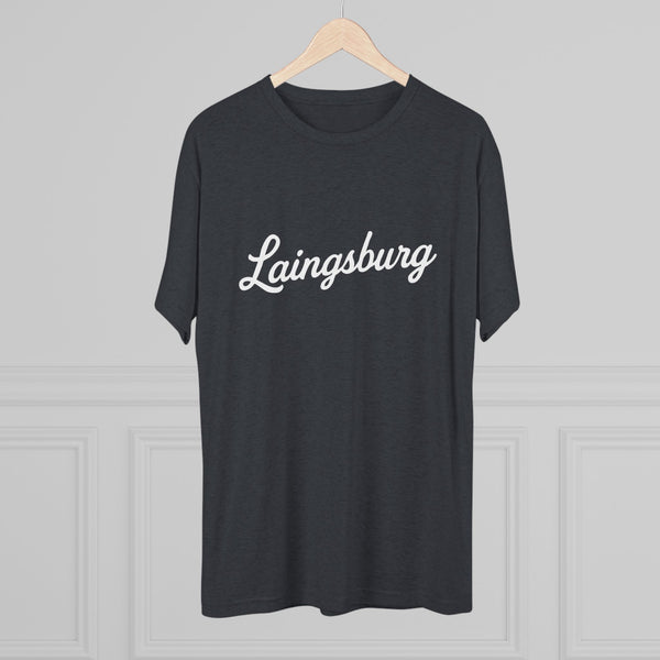 Laingsburg Script Unisex Tri-Blend Crew Tee
