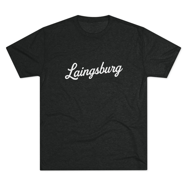 Laingsburg Script Unisex Tri-Blend Crew Tee