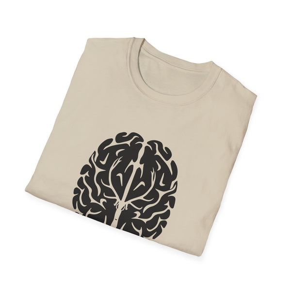 Elk On The Brain Unisex Softstyle T-Shirt