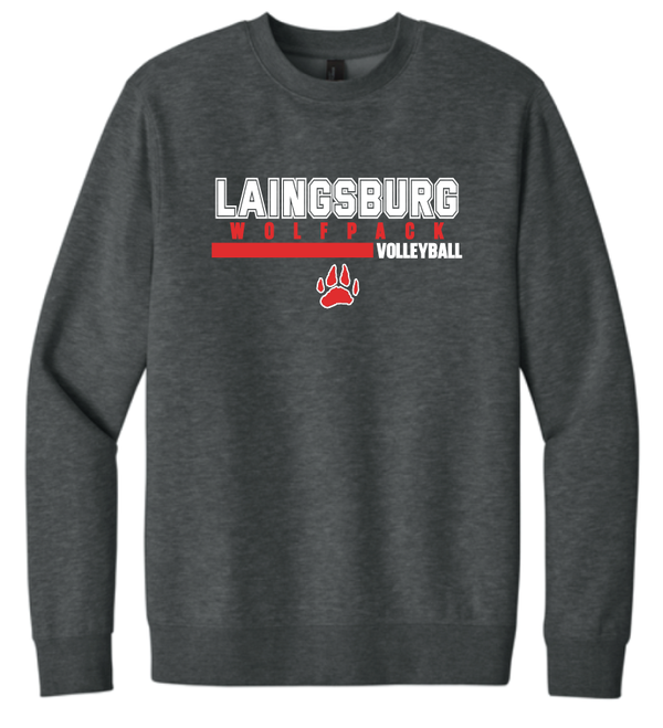 2026 Laingsburg Volleyball 1 District® V.I.T.™ Fleece Crew GREY