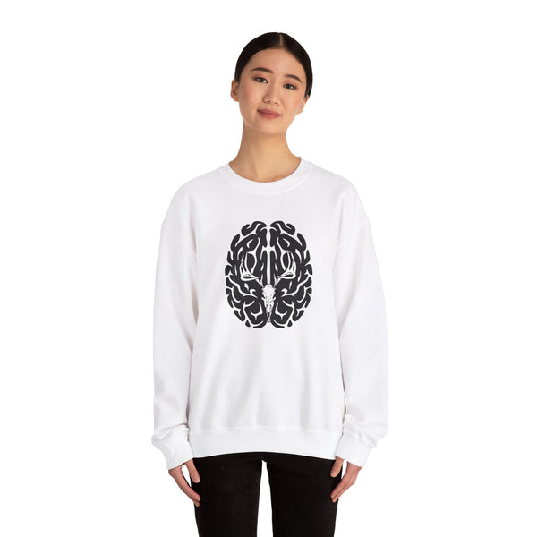 Deer On The Brain Unisex Heavy Blend™ Crewneck Sweatshirt