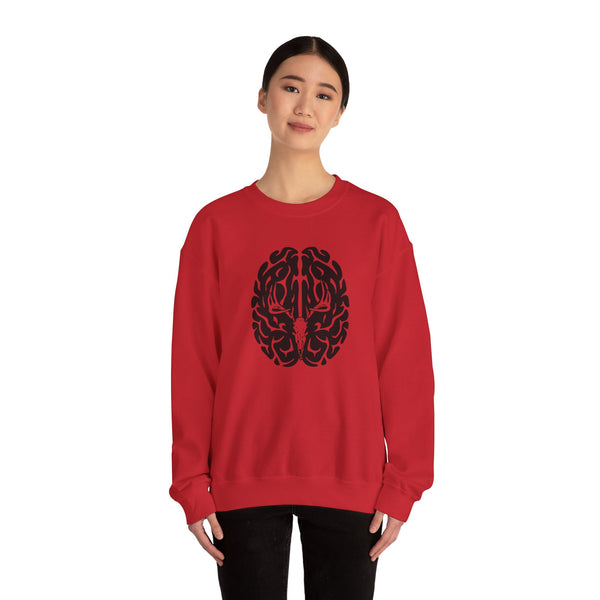 Deer On The Brain Unisex Heavy Blend™ Crewneck Sweatshirt