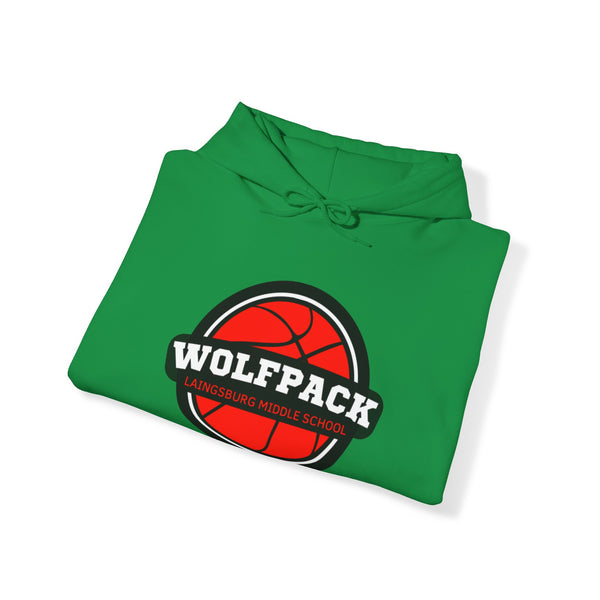 Wolfpack Middle School Basketball Unisex Heavy Blend™ Hooded Sweatshirt
