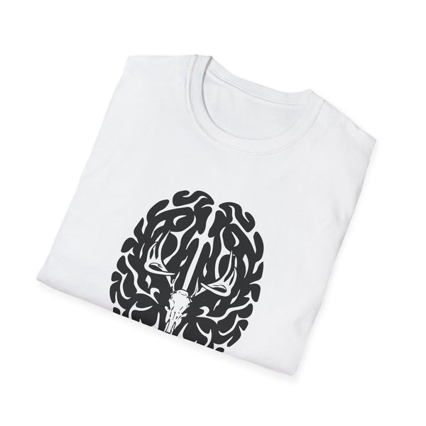 Deer On The Brain Unisex Softstyle T-Shirt