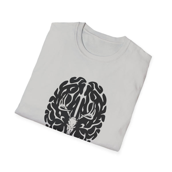 Deer On The Brain Unisex Softstyle T-Shirt