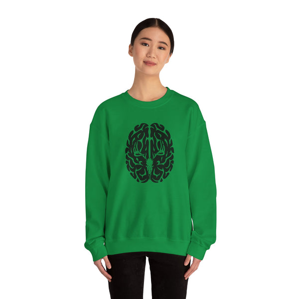 Deer On The Brain Unisex Heavy Blend™ Crewneck Sweatshirt