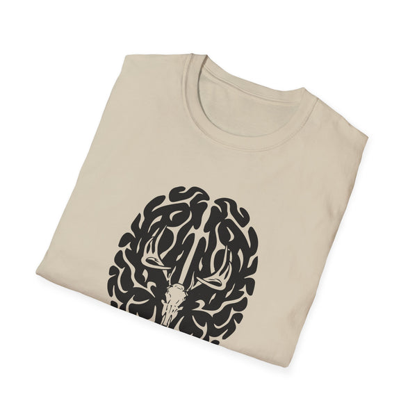 Deer On The Brain Unisex Softstyle T-Shirt