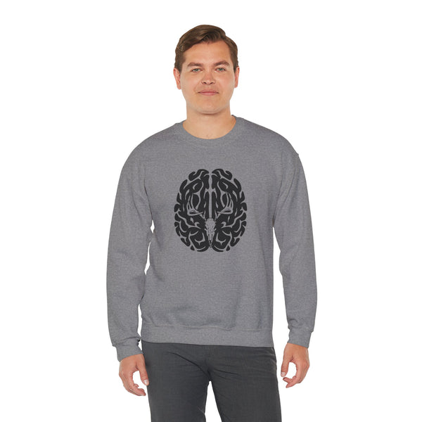 Deer On The Brain Unisex Heavy Blend™ Crewneck Sweatshirt