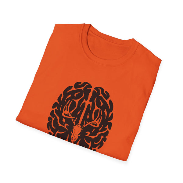 Deer On The Brain Unisex Softstyle T-Shirt