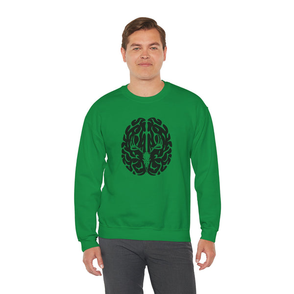 Deer On The Brain Unisex Heavy Blend™ Crewneck Sweatshirt