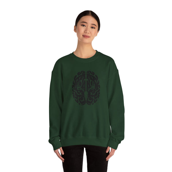 Deer On The Brain Unisex Heavy Blend™ Crewneck Sweatshirt