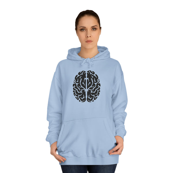 Elk On The Brain Unisex College Hoodie