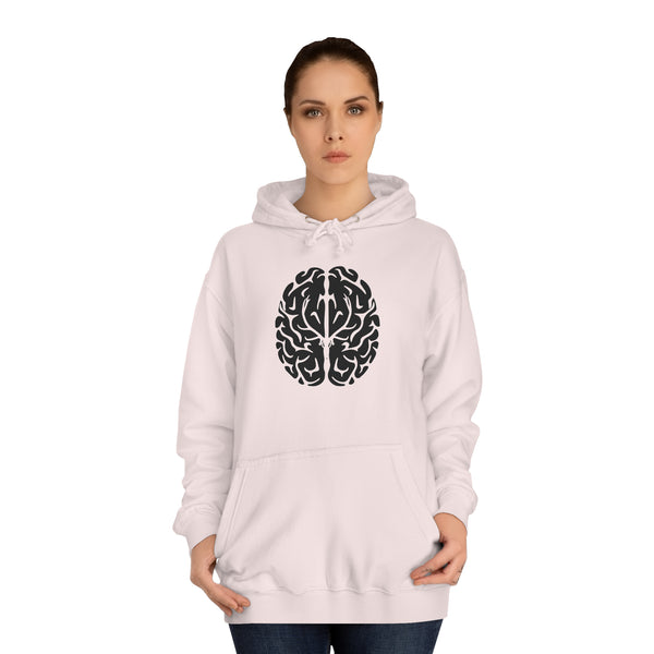 Elk On The Brain Unisex College Hoodie