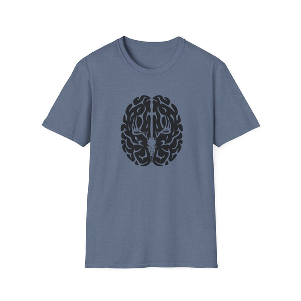 Deer On The Brain Unisex Softstyle T-Shirt