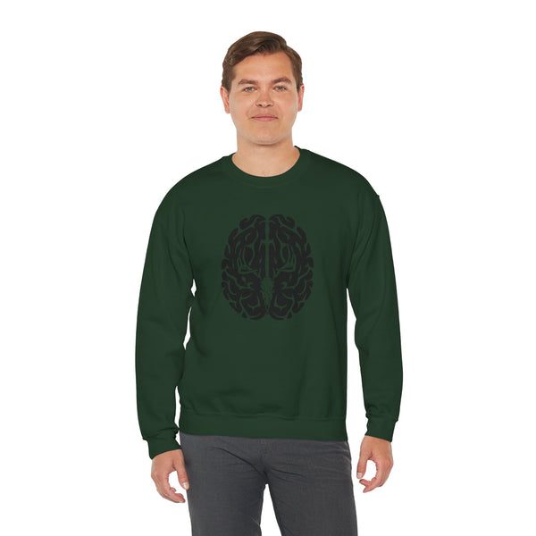 Deer On The Brain Unisex Heavy Blend™ Crewneck Sweatshirt