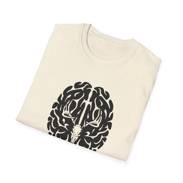 Deer On The Brain Unisex Softstyle T-Shirt