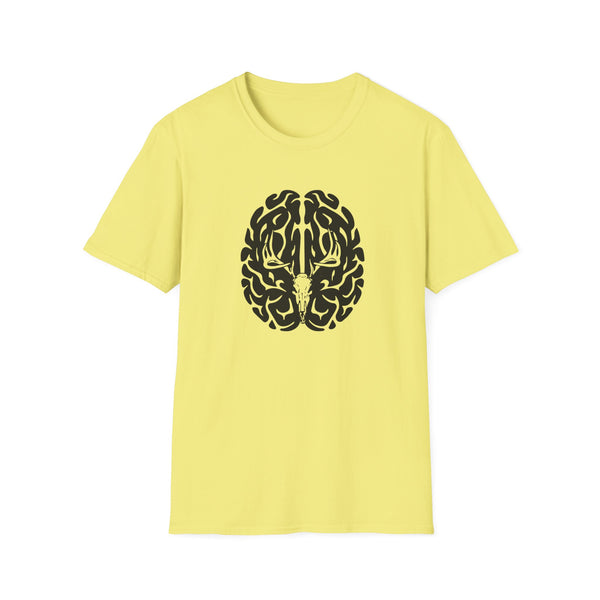 Deer On The Brain Unisex Softstyle T-Shirt