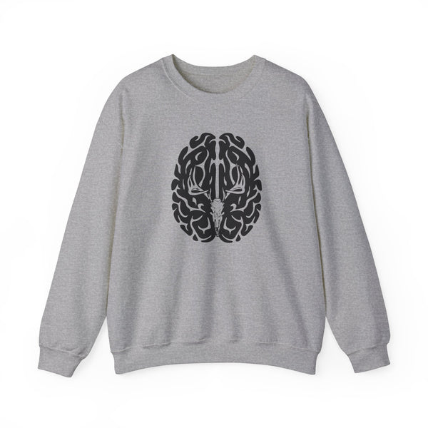 Deer On The Brain Unisex Heavy Blend™ Crewneck Sweatshirt