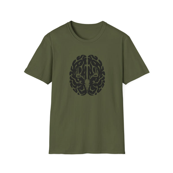 Deer On The Brain Unisex Softstyle T-Shirt