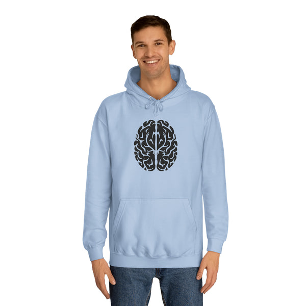 Elk On The Brain Unisex College Hoodie