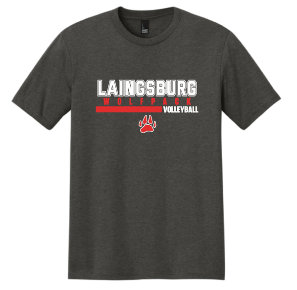 2026 Laingsburg Volleyball 1 Tri-blend T-shirt GREY