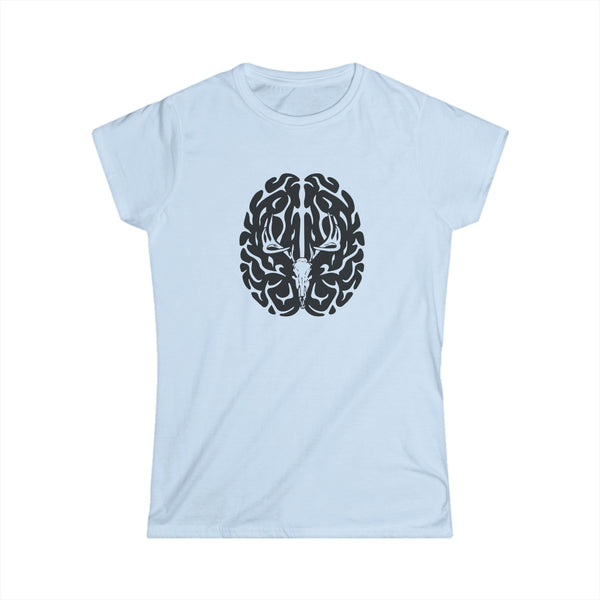 Deer On The Brain Women's Softstyle Tee