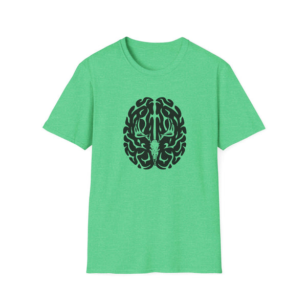 Deer On The Brain Unisex Softstyle T-Shirt