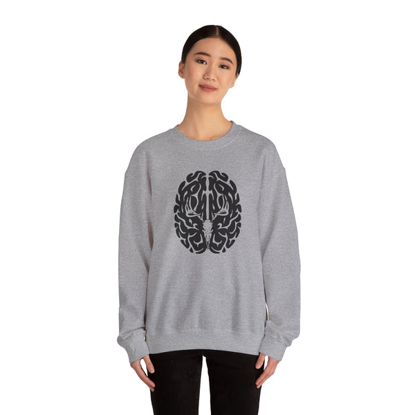 Deer On The Brain Unisex Heavy Blend™ Crewneck Sweatshirt