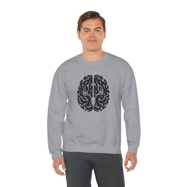 Deer On The Brain Unisex Heavy Blend™ Crewneck Sweatshirt