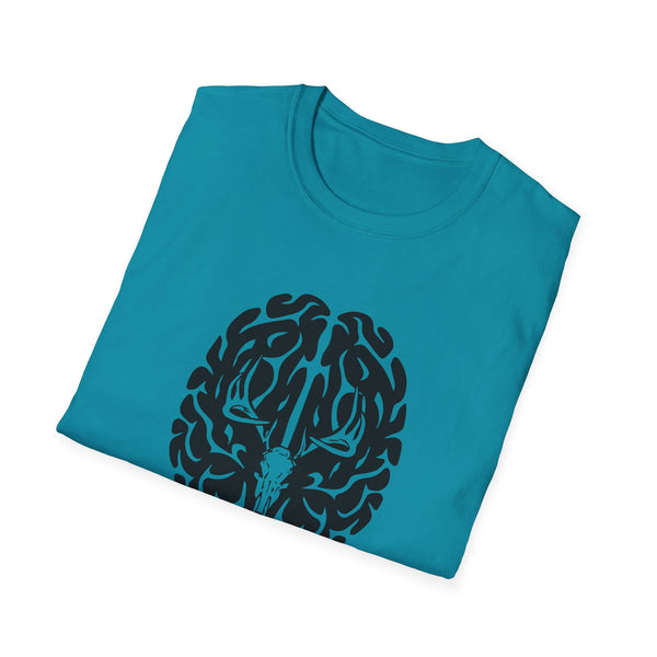 Deer On The Brain Unisex Softstyle T-Shirt