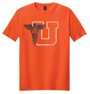 Utica Academy Gildan Softstyle T-Shirt ORANGE