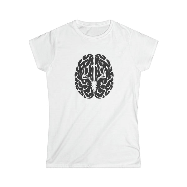 Deer On The Brain Women's Softstyle Tee