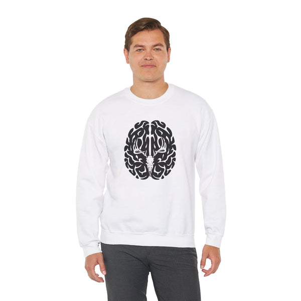 Deer On The Brain Unisex Heavy Blend™ Crewneck Sweatshirt