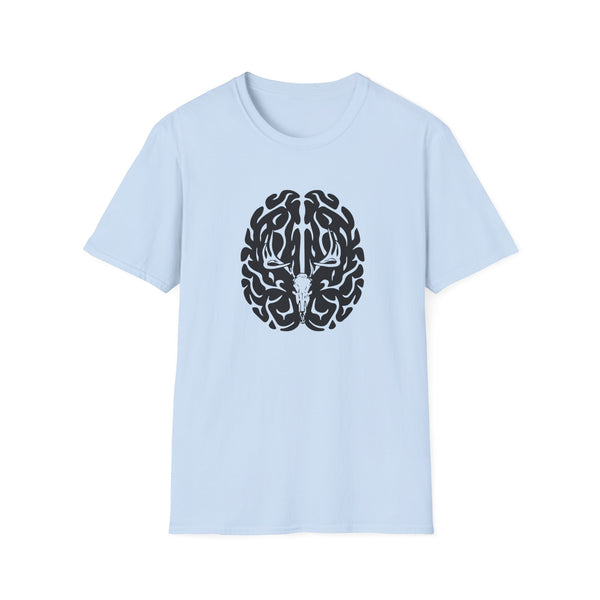 Deer On The Brain Unisex Softstyle T-Shirt