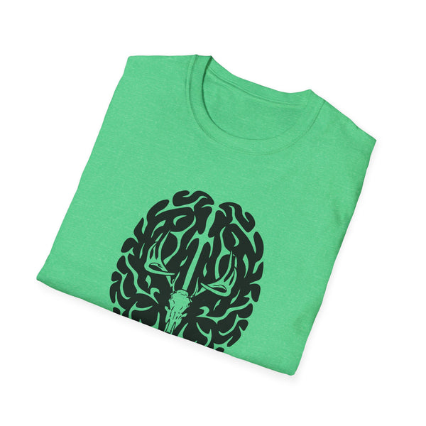 Deer On The Brain Unisex Softstyle T-Shirt