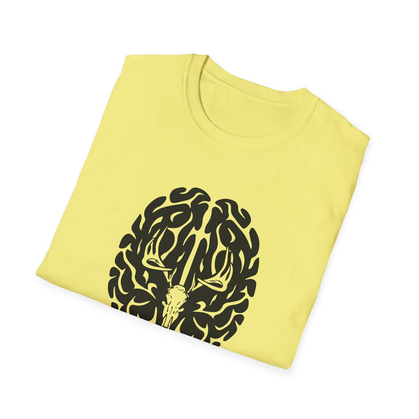 Deer On The Brain Unisex Softstyle T-Shirt